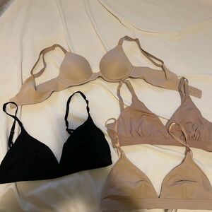 Aerie Women's Bra Set - Black and Tan